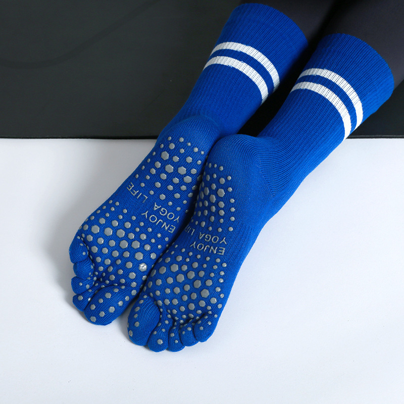 Professional Autumn and Winter Parallel Bar Long Yoga Socks Calf Women's Five-Toe Socks Split-Toe Non-Slip Floor Socks Glue Bodhi Pull Professional Autumn and Winter Parallel Bar Long Yoga Socks Calf Women's Five-Toe Socks Split-Toe Non-Slip Floor Socks Glue Bodhi Pull
