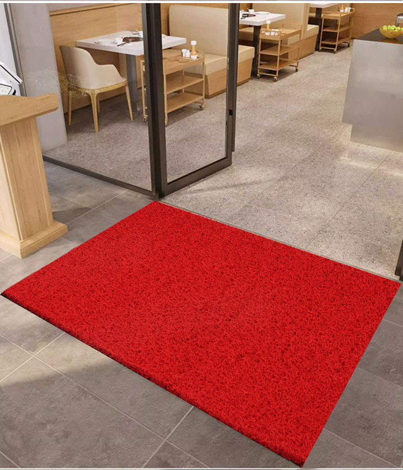 Cuttable silk ring floor mat door mat door mat car anti-slip dirt-resistant mat plastic carpet thickened