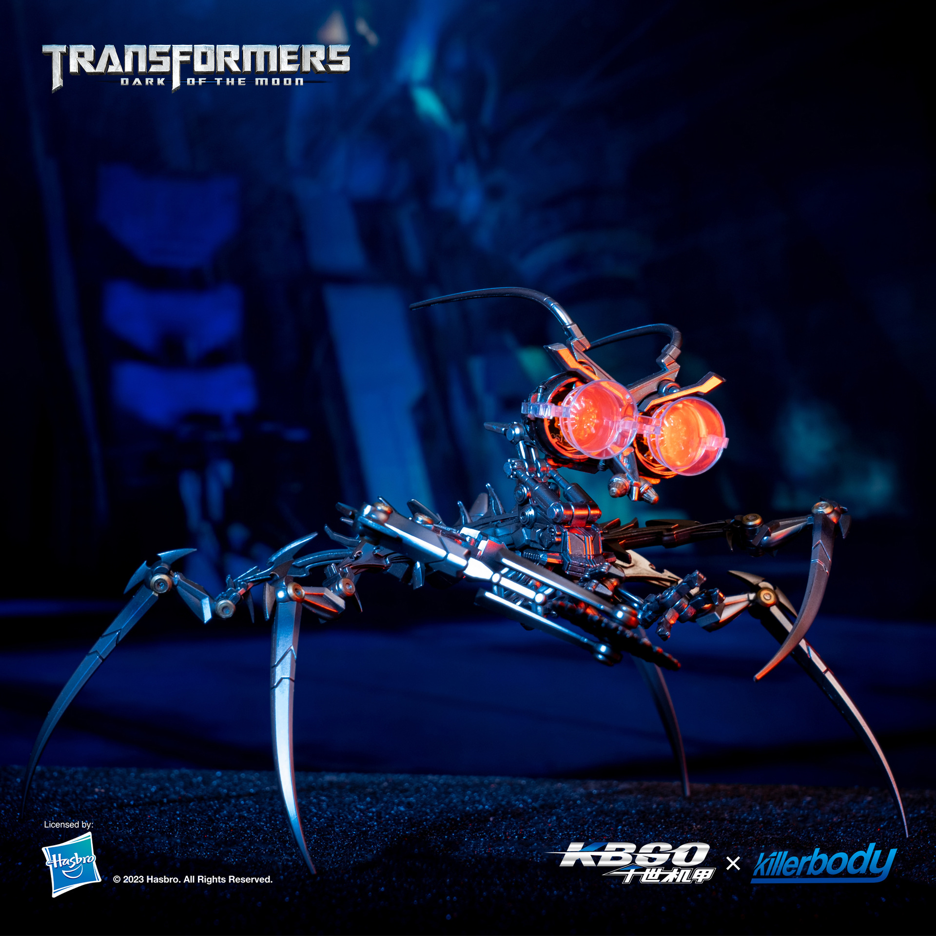 killerbody Thousand-Year Mecha Scalpel con Efecto de Sonido de Humming, 32 Articulaciones Móviles, Luz en los Ojos y Arma