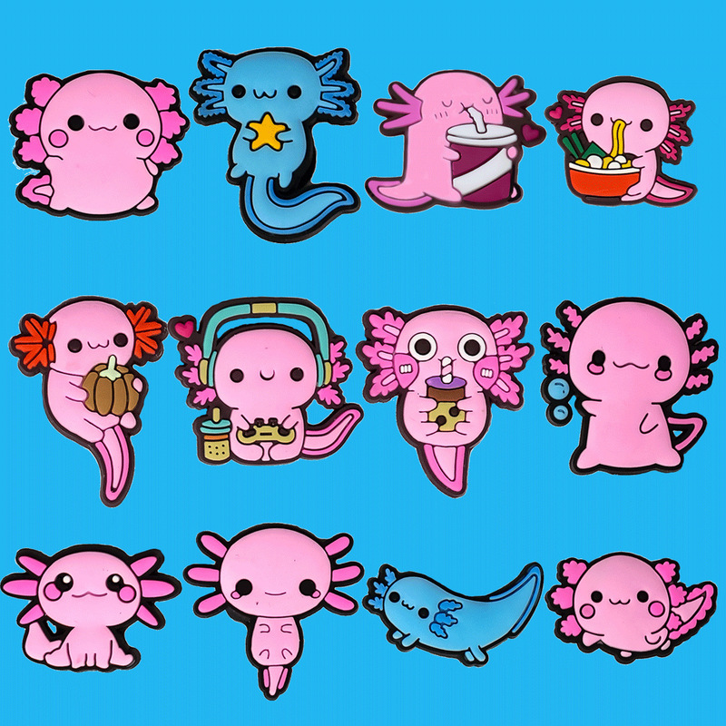 Cross-border e-commerce shoe accessories PVC cartoon animal salamander hole shoes flower shoes buckle shoes DIY accessories jewelry in stock