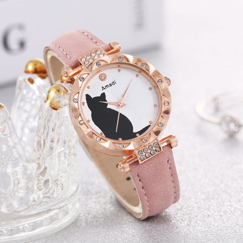 Casual Cat Buckle Quartz Women's Watches display picture 1
