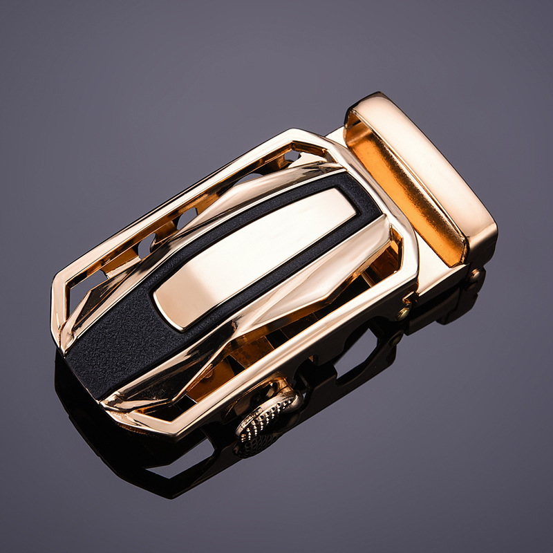 Hebilla de cinturón de suministro directo de fábrica 4.0 ancho y lingote LOGO cinturón de aleación de zinc hebilla de resorte hebilla automática