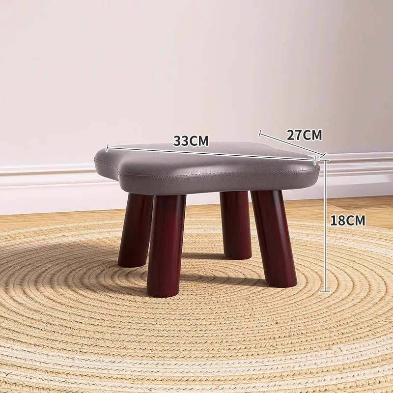 Taburete pequeño taburete bajo doméstico fuerte y duradero sofá taburete de sala de estar creativo para niños pequeño banco de puerta para cambiar zapatos taburete asiento muelle