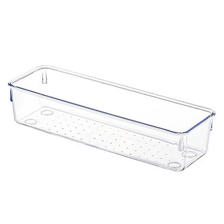 Transparent Storage Box Set, Multi-Size PET/PS Organizers for Dressing Table, Stackable