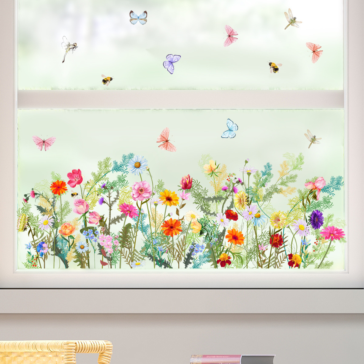 Pastoral Plant Plastic Wall Sticker Wall Art display picture 4