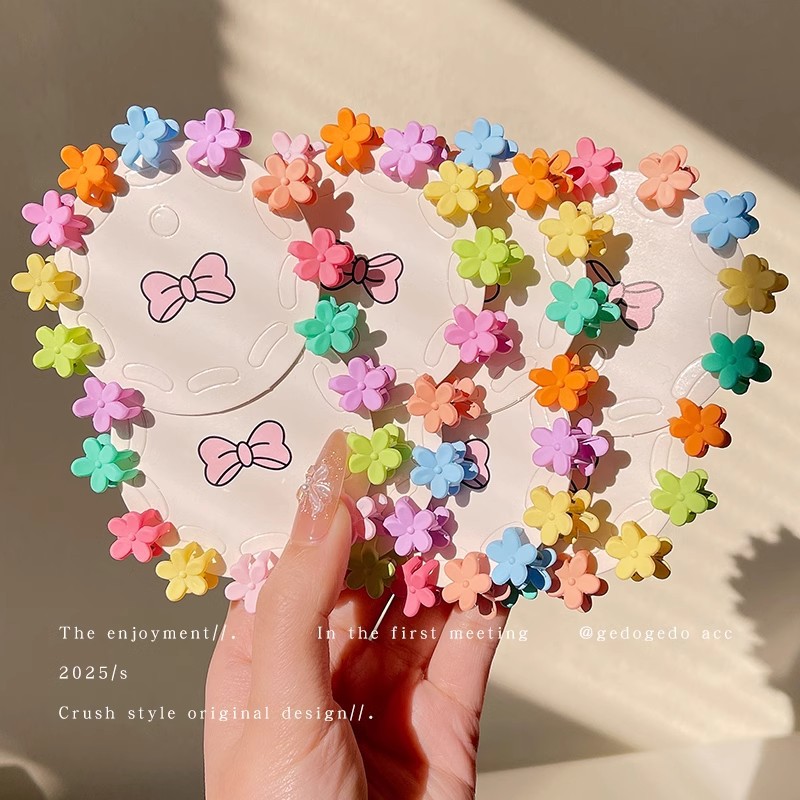 Flor de color dopamina pequeña broca de pelo broca de borde broca de frente broca de peluche broca de princesa pequeña broca de cabeza