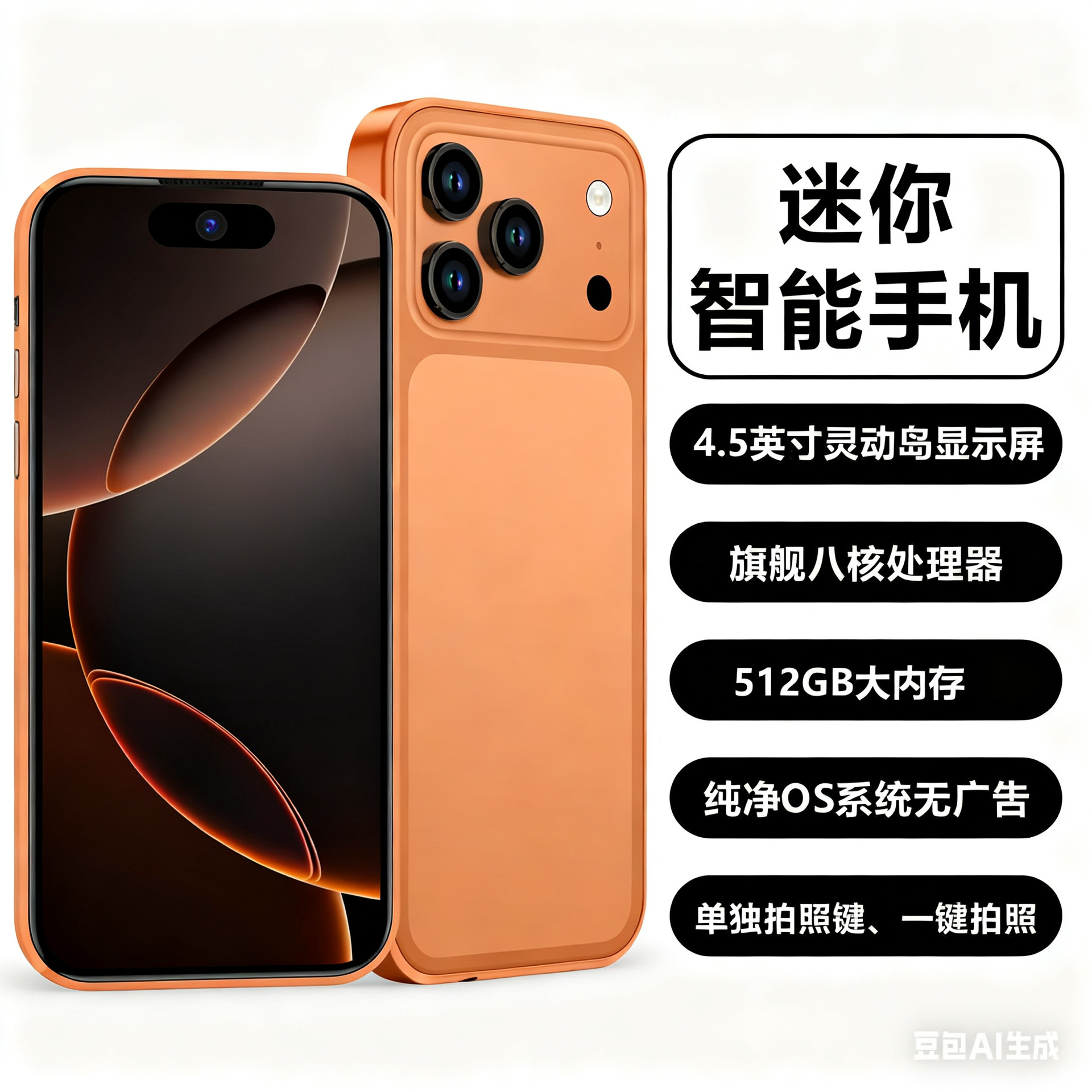 迷你智能手机S17Promini袖珍全网通5G安卓学生儿童卡片手机源头厂