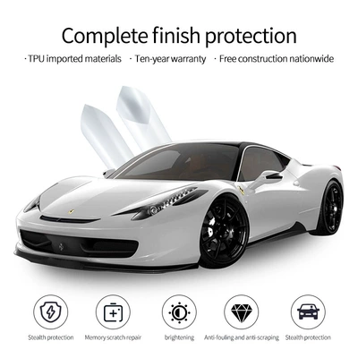 TPU car wrap film, transparent TPU paint protection film, self-healing, scratch-resistant, and anti-yellowing car wrap film (Car paint protective film)