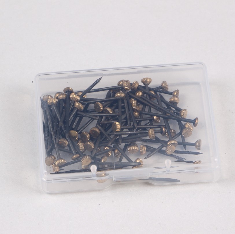 100 unids negro foto marco clavo de alta calidad cobre cabeza clavo a través del corazón cobre tapa uñas Amazon suministro