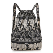 厂家批发户外旅游包包女轻便抽绳大容量双肩包超轻折叠便携购物袋