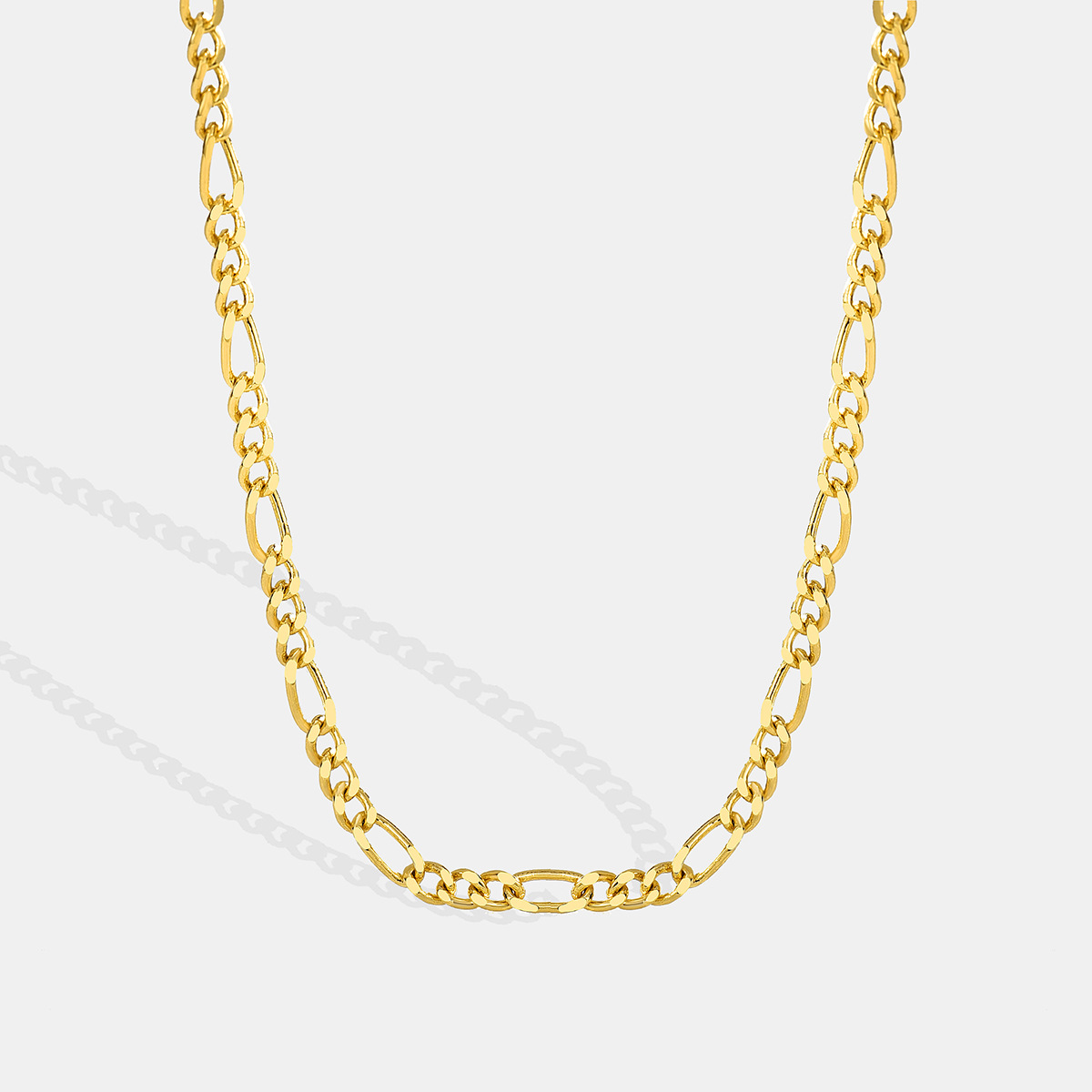 Minimalist Figaro Chain Necklace For Women Layered Collarbone Style_voghion.com