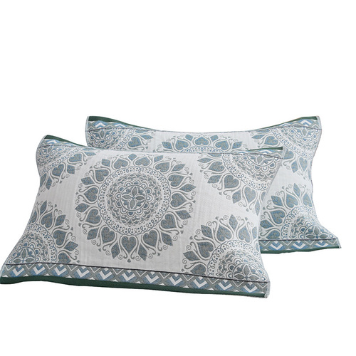Bohemian Style Four-Layer Gauze Pillowcase Washable Cotton Single Pillowcase Soft Bedding Daily Goods Gift Pillowcase