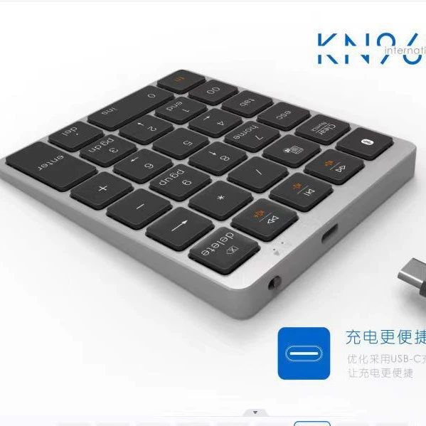 Маленькая клавиатура зарядка, легкий и тонкий металлический ноутбук, Bluetooth