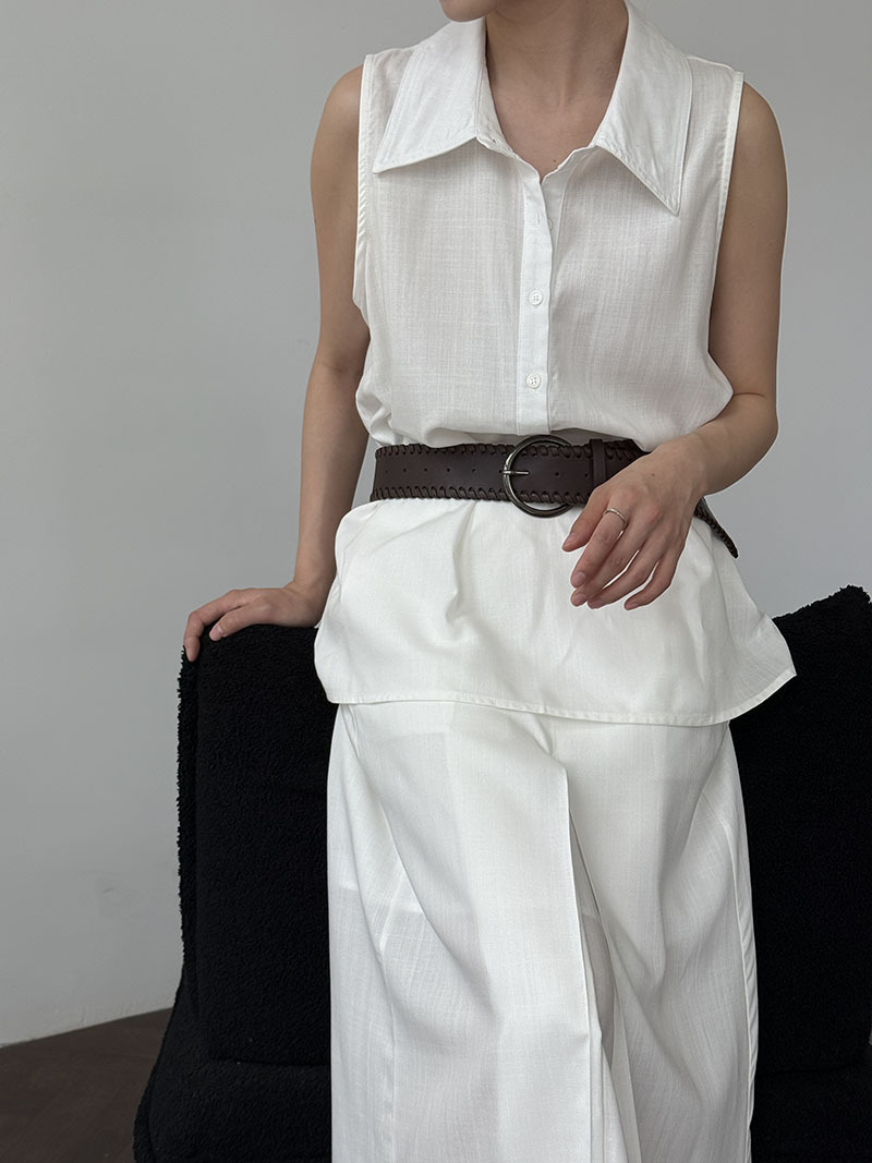 White (with waistband)