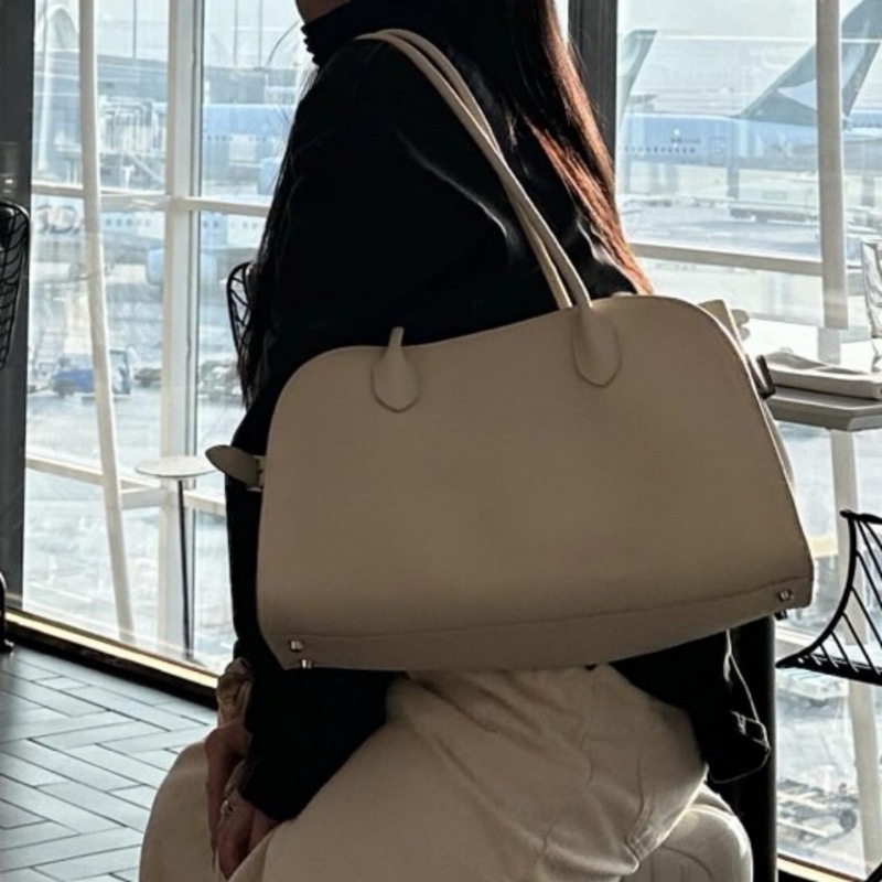 2025新款横款荔枝纹长柄托特包单肩包shoulder12真皮手提包手腕包|undefined