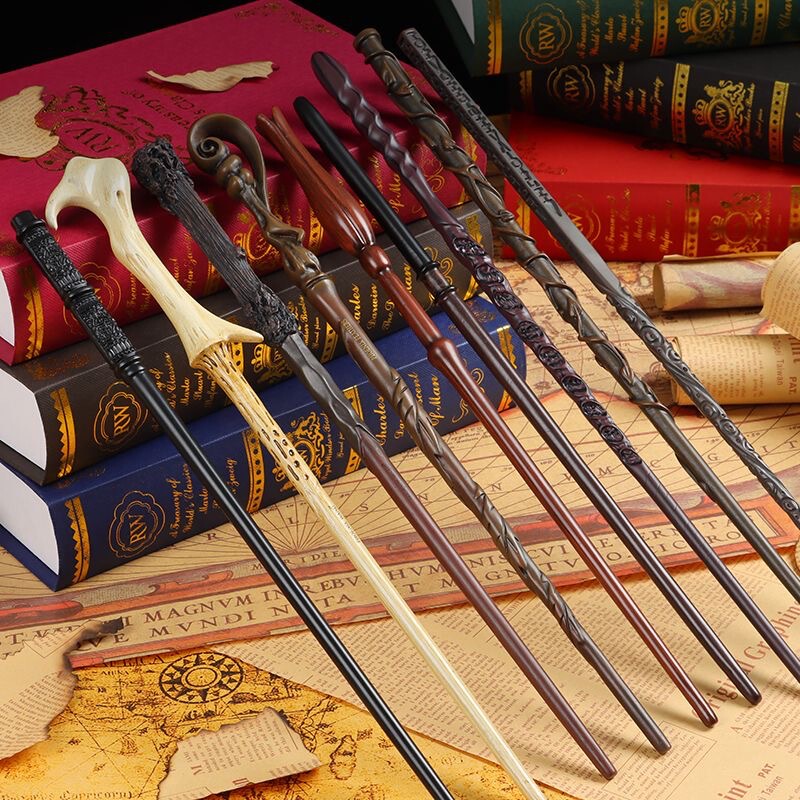 Harry Potter Neighborhood Dumbledore Metal Core Gift Box Magic Wand Figure Hermione Ron Volley Bars