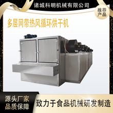 多层网带式辣椒食品烘干机牛肉干多层烘干设备中药材烘干流水线