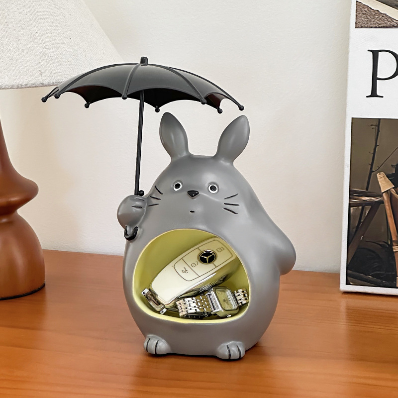 Cartoon Creative Cute Totoro Sofa Side Table Ins Desktop Storage Ornaments Popular Living Room Entrance Ornaments