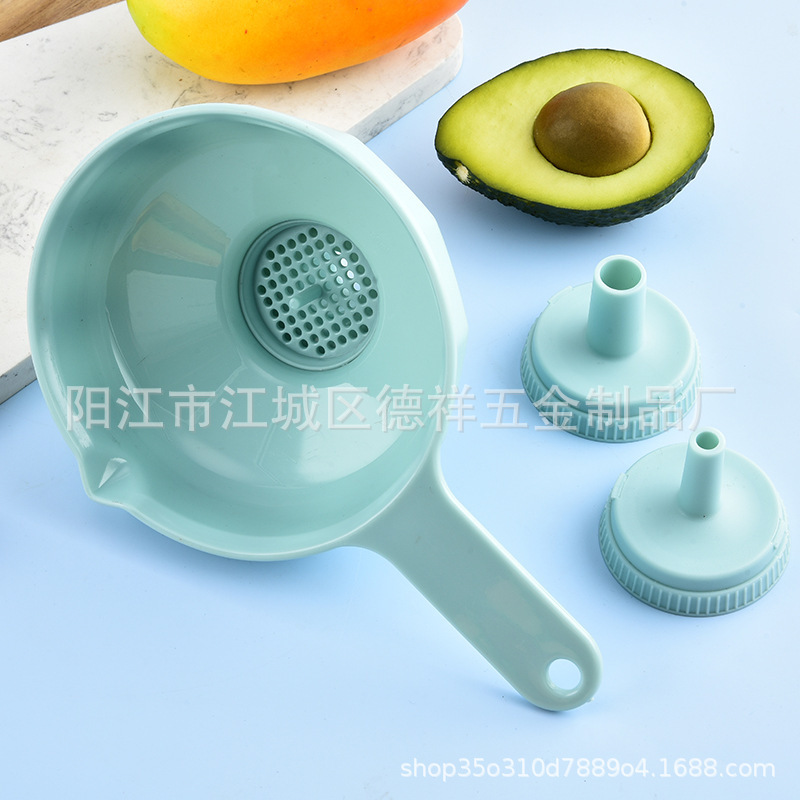 キッチンガジェット多機能プラスチック漏斗4種類の活動漏斗油漏れ酒漏れ実用漏斗メーカー現物|undefined