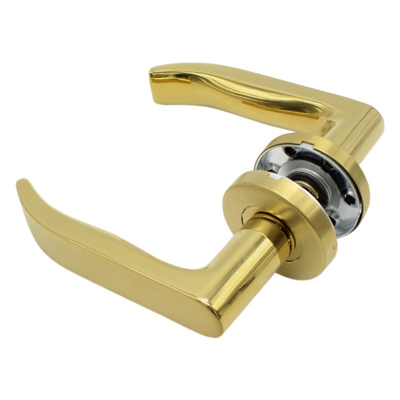 Acero inoxidable 304 manija de la puerta de madera accesorios hogar dormitorio split cerradura antirrobo manija de la puerta interior accesorios de la puerta
