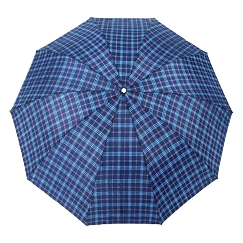 Umbrellas in Stock Wholesale 70% off Inverted Pole 10-Rib Business Plaid Umbrella Rainproof Sun Protection Men's Creative Umbrella Wholesale