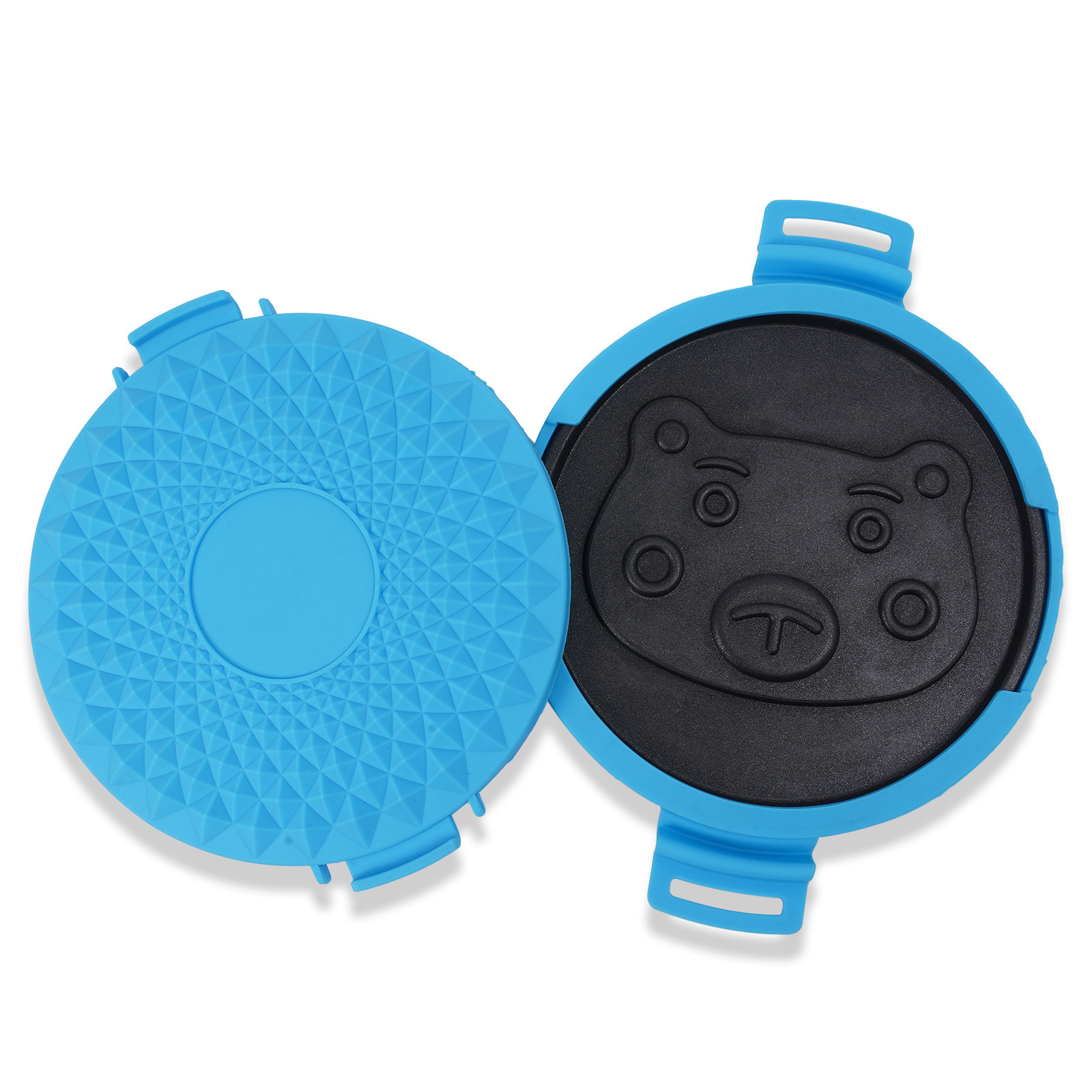 家用最佳质量4合1可拆卸圆形小熊形状双面早餐压力机微波烤面包机