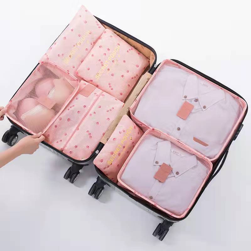 Almacenamiento DE MUEBLES DE VIAJE seis piezas de equipaje bolsa de organización de almacenamiento de ropa embalaje traje de almacenamiento de ropa