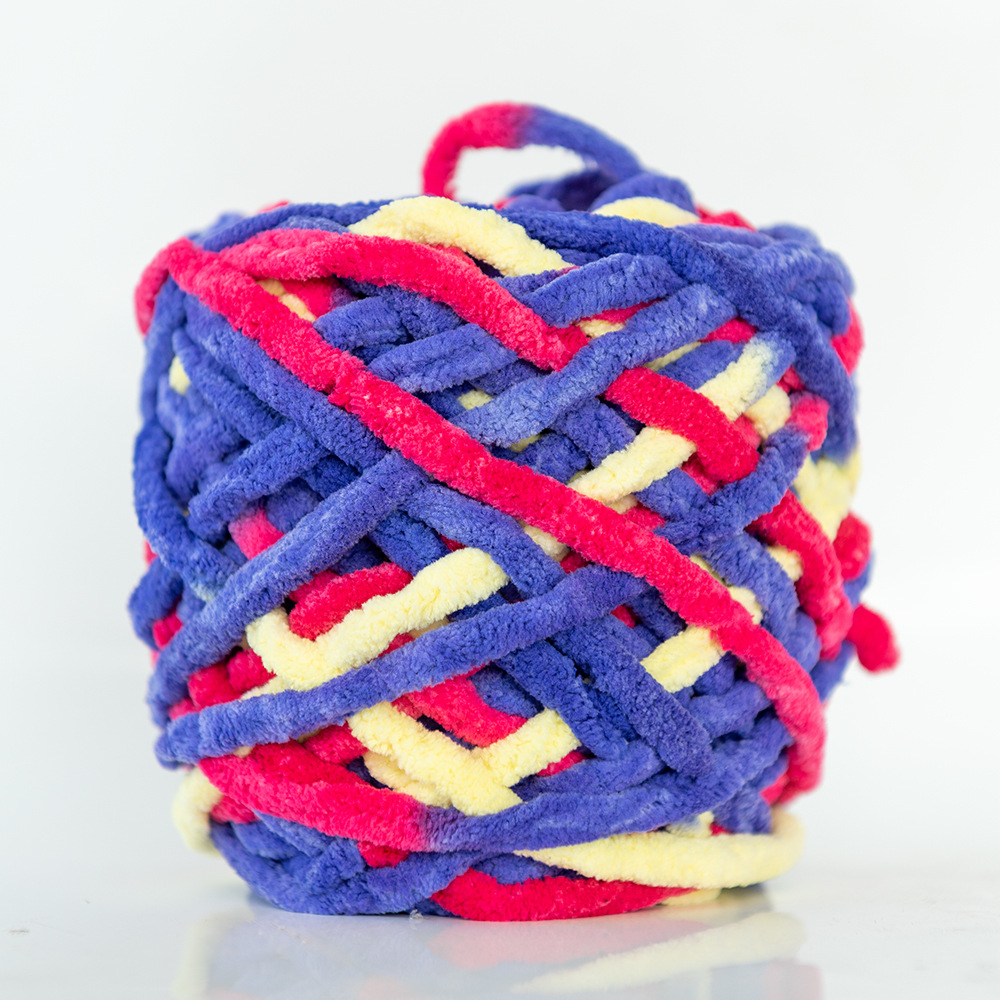 Hilo de la tira de hielo hilo de una sola hebra de lana gruesa bola de aguja hilo tejido a mano bolsa bufanda material de DIY Paquete de fábrica al por mayor