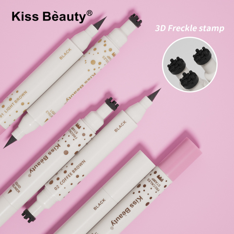 kissbeauty跨境新品防水自然仿真雀斑眼线笔防汗速干彩妆工厂批发|undefined