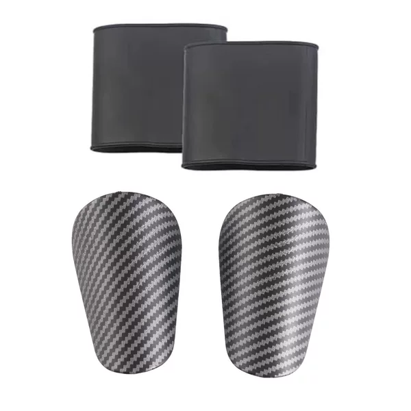 Amazon foreign trade cross-border tape adult imitation carbon fiber leg protector football silicone sleeve combination ShinPads factory