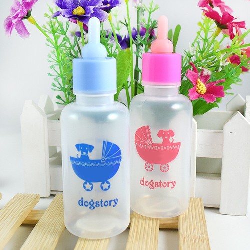 Silicone small bottle, hamster rabbit water fountain 60ml pet feeder, bottle brush, pet supplies best-selling model