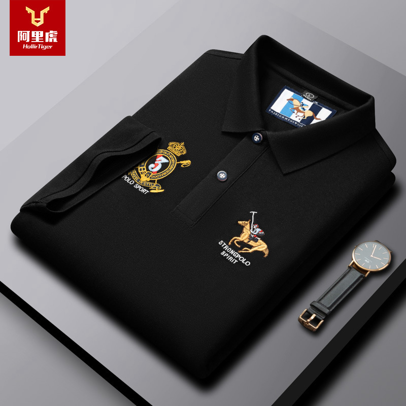 Special Clearance Genuine Paul Style Summer Exquisite Embroider Casual Business Lapel Short-Sleeved Polo Shirt Men's t Special Clearance Genuine Paul Style Summer Exquisite Embroider Casual Business Lapel Short-Sleeved Polo Shirt Men's t