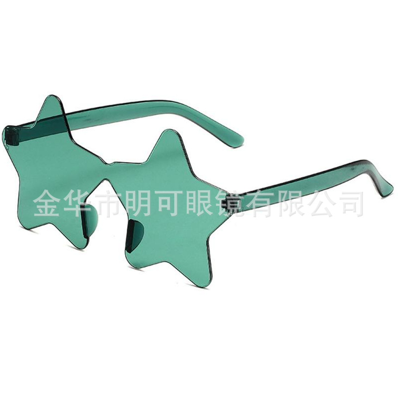 Gafas de Sol Sin Marco con Forma de Estrella de Plástico ABS para Fiestas