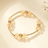 Fashionable beads, elastic bracelet, retro bullet, jewelry, Korean style, simple and elegant design