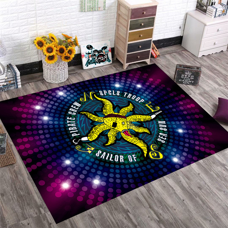 Drum Set Soundproof Carpet Music Classroom Staff Floor Mat Note Piano Keyboard Thickeneded Washable Mat