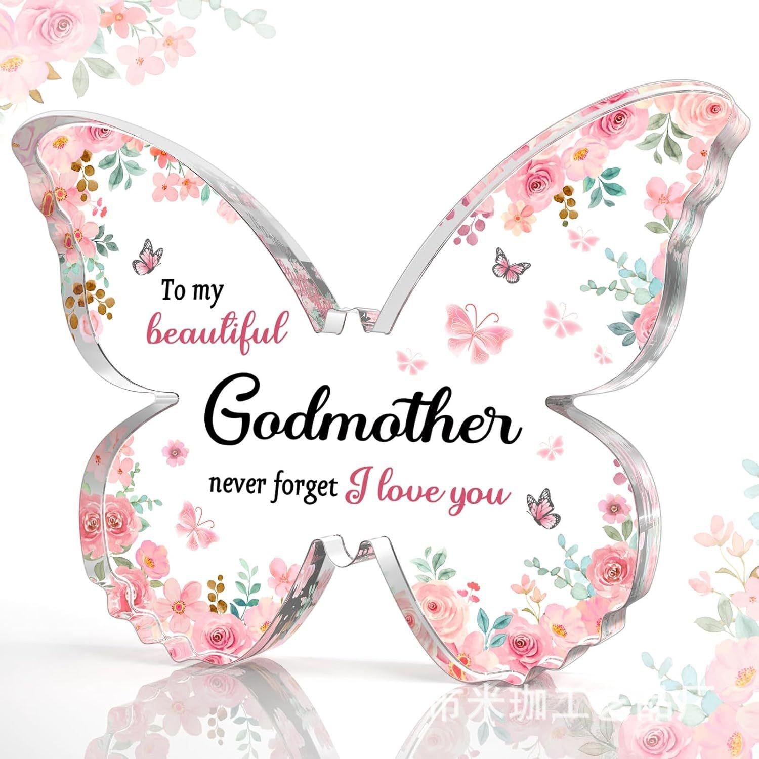 12.7*9.5*1 핑크 나비 H65 * uv 인쇄