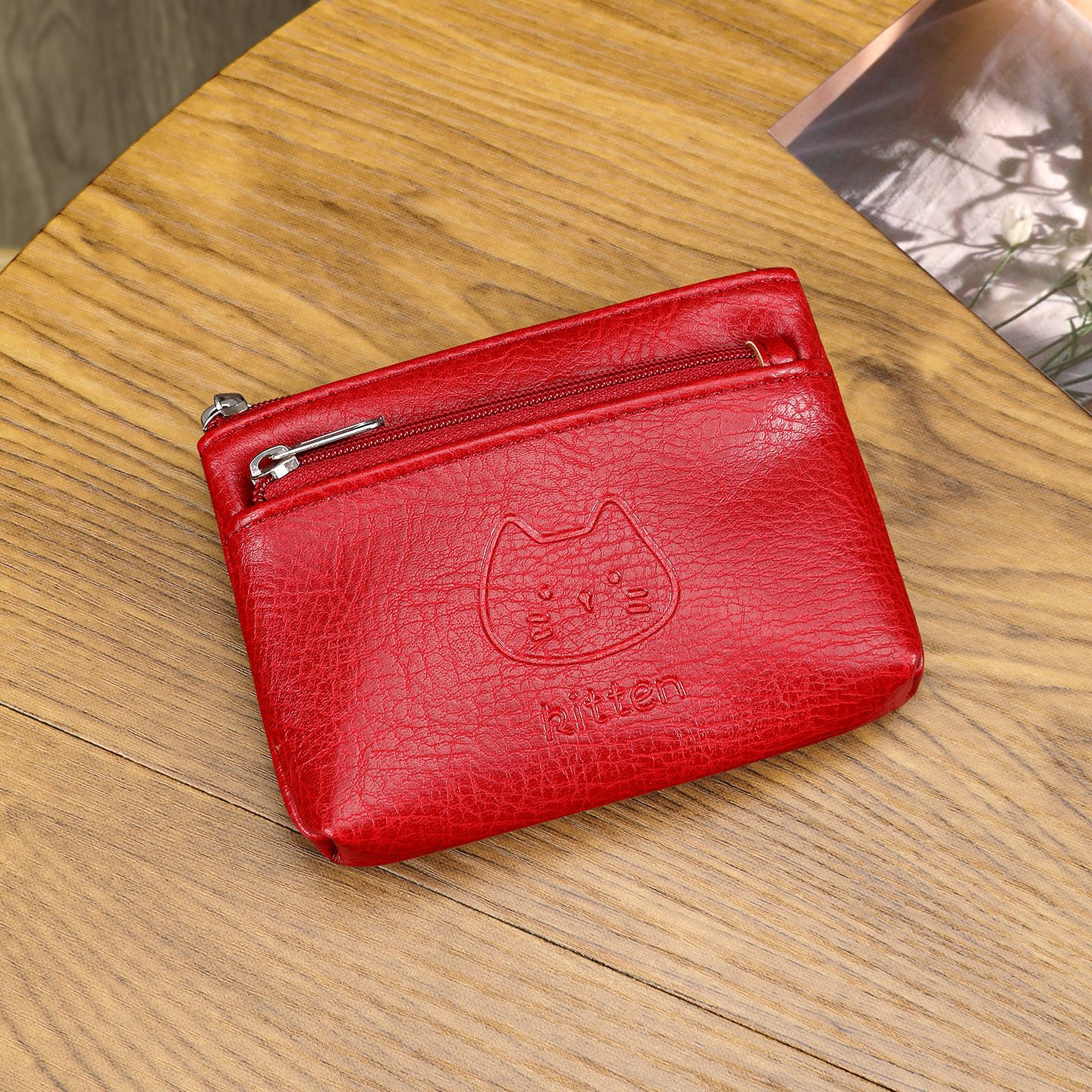 Inventario nuevo bolso de cambio mini damas cremallera bolso de llaves de mano monedas tarjetas cosméticos bolso de almacenamiento portátil