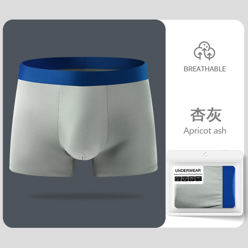 Comercio exterior transfronterizo hombre calzoncillos de invierno transpirables cómodos pantalones cortos de cuatro esquinas de color sólido pantalones grandes