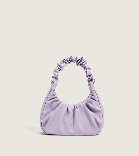 2024 summer new style pleated cloud bag niche design armpit bag baguette bag portable dumpling bag for women