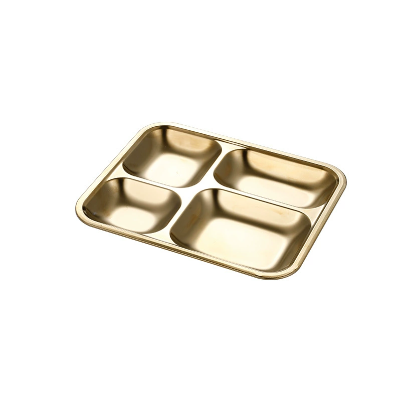 School dinner plate stainless steel for students