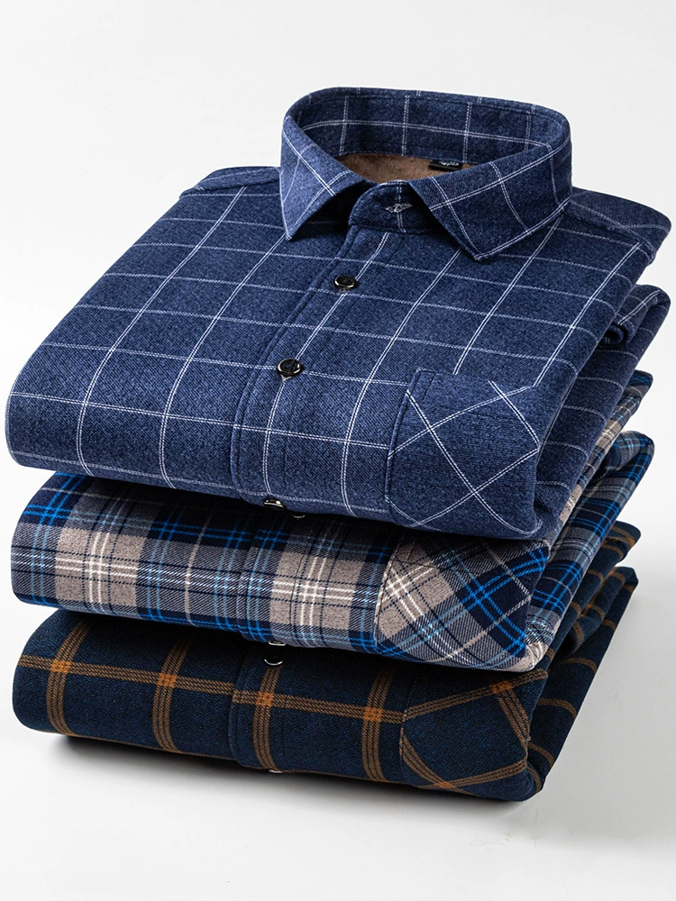 Demi-season double-sided classic warm shirt