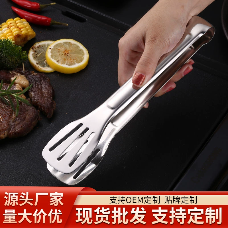 304 нержавеющая сталь трехпроводной Зажим для барбекю отель стейк клип большая длинная ручка пищевой зажим утолщенный зажим для хлеба
