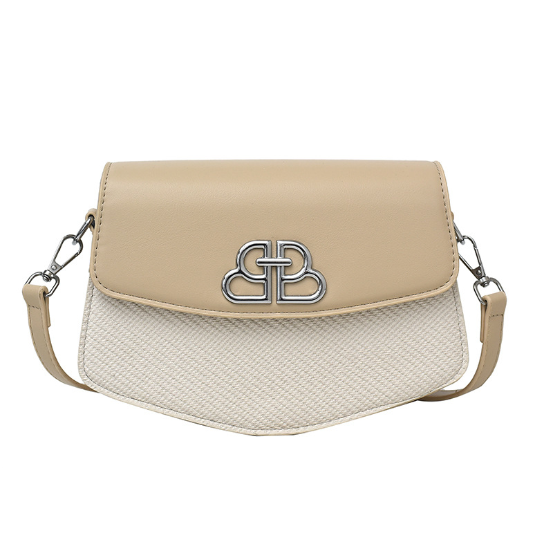 Bolso de diseño de nicho para mujer verano 2025 nueva moda retro bandolera bolso cuadrado pequeño de color de contraste de alta calidad