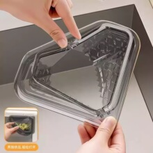 磁吸式沥水蓝家用厨房水槽三角形镂空清洁过滤网篮残渣收纳置物架