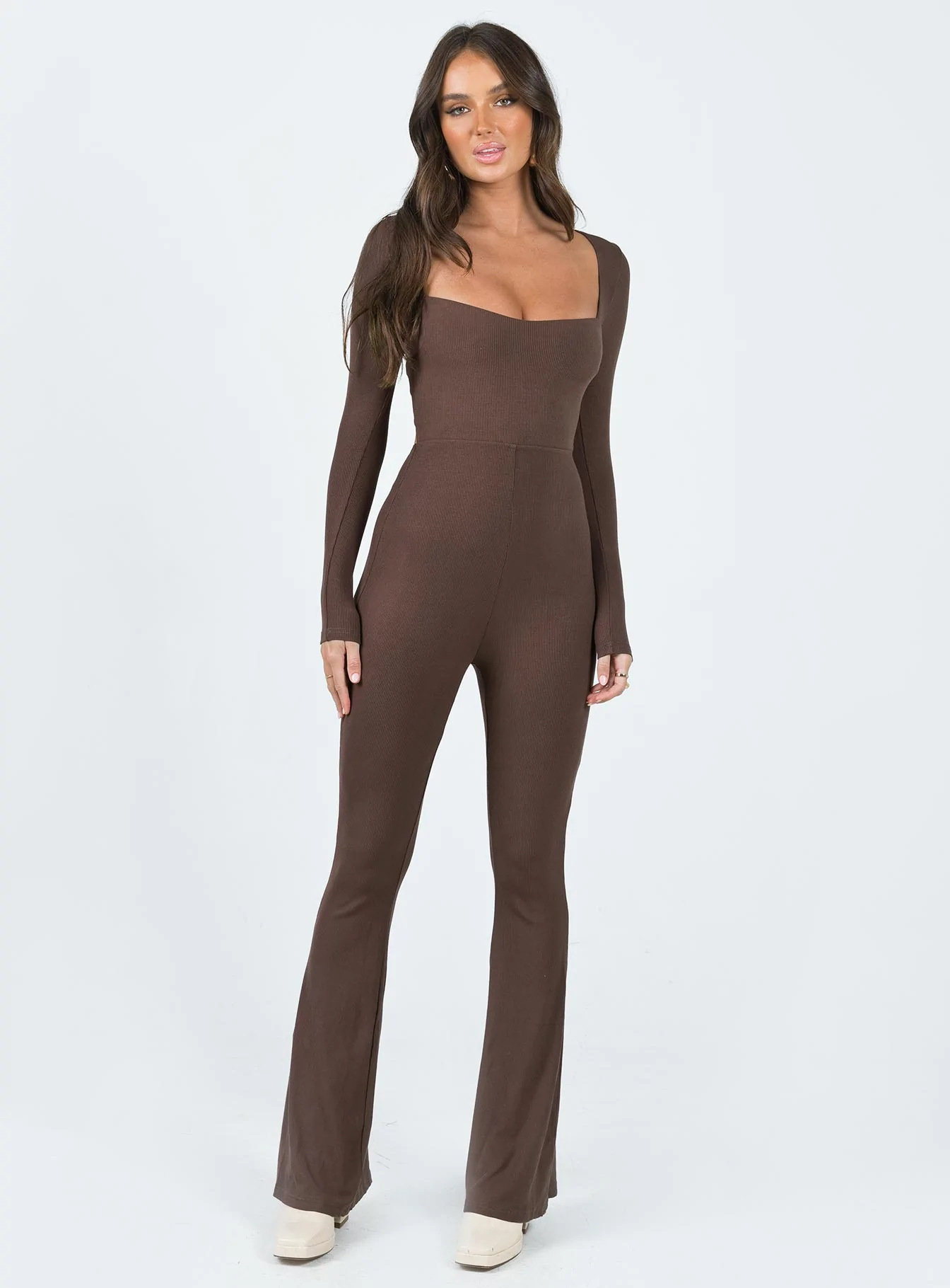 Primavera 2023 Amazon Europa y América del Comercio Exterior de las mujeres ropa color sólido backless Delgado cuello cuadrado sexy jumpsuit Pantalones