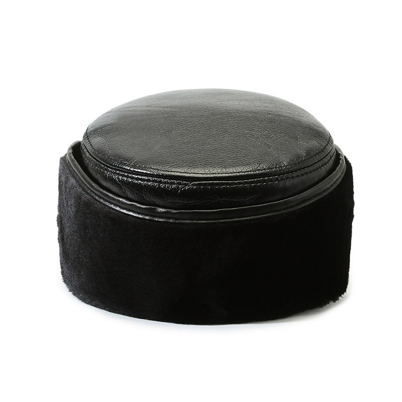 Uomo piatto superiore di mezza età e anziani, protezione auricolare calda invernale Lei Feng per gli anziani, ispessito anti freddo_voghion.com