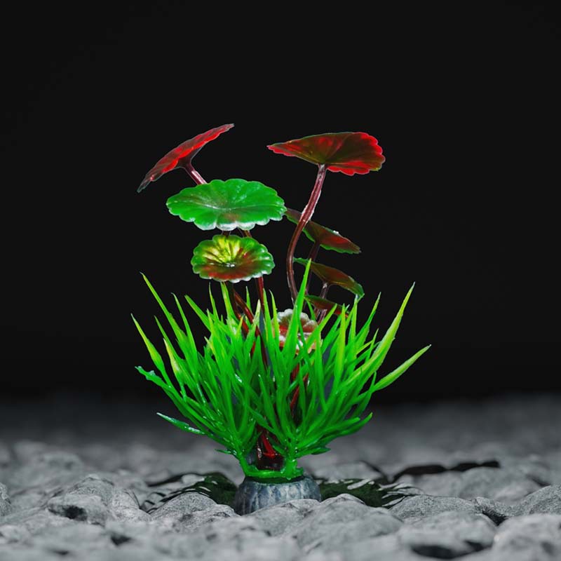 Simulación de plantas de agua, flores falsas, paisajismo de acuario, venta directa de fábrica, pecera al por mayor, caja de arena, plástico decorativo