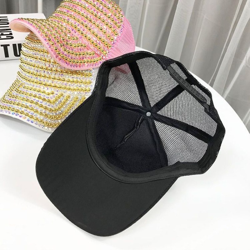 Women's Elegant Classic Style Color Block Hollow Out Curved Eaves Baseball Cap display picture 2