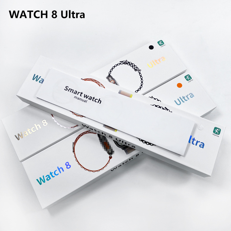 现货工厂watch8 ULTAR蓝牙通话手表 NFC运动1.91大屏无线充S8手环详情1