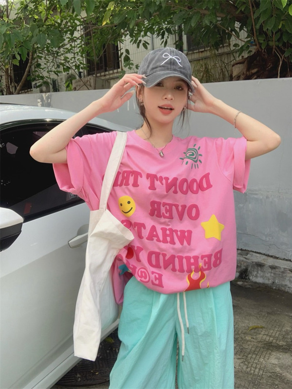 ミントマンボードーパミンスーツ女性の夏の 2025 新しいフォームプリント Tシャツ速乾性カジュアルパンツ|undefined